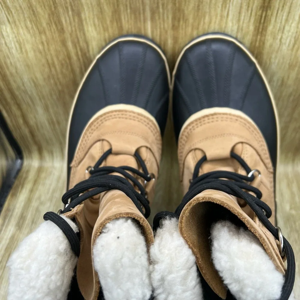 Sorel Caribou Snow Boots Men's Size 11.5 Brown Waterproof Insulated NM1000-281